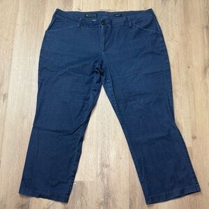 Women’s Lee Modern Series Curvy Fit Cropped Jeans 22W Petite Dark Wash